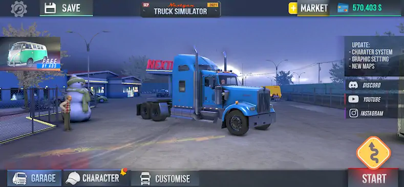 Скачать Nextgen: Truck Simulator, 4x4 [Взлом на деньги и МОД Меню] версия 0.9.9 на Андроид