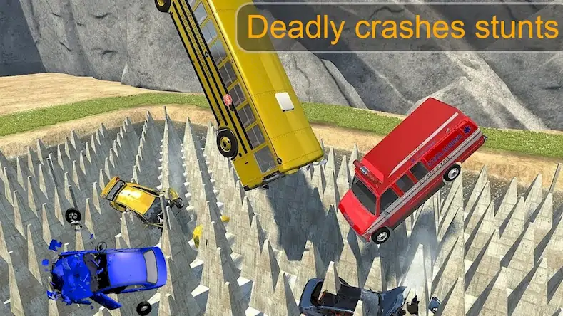 Скачать Beam Drive Crash Death Stair C [Взлом на монеты и МОД Меню] версия 1.6.7 на Андроид