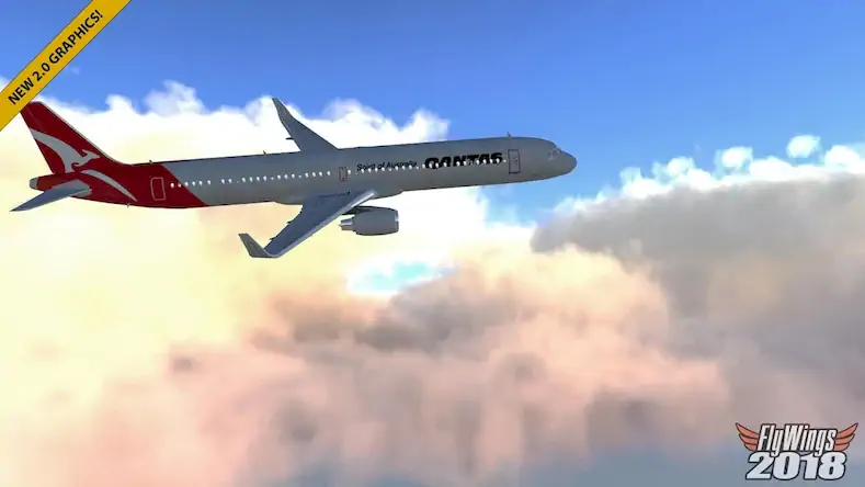 Скачать Flight Simulator 2018 FlyWings [Взлом на монеты и МОД Меню] версия 2.4.1 на Андроид