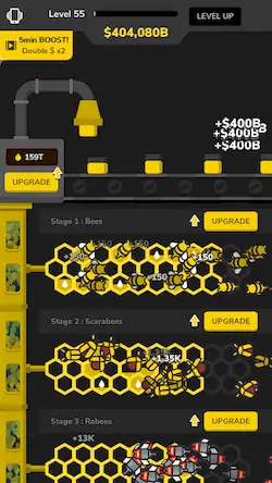 Скачать Пчелиная фабрика [Взлом Бесконечные деньги и МОД Меню] версия 0.1.6 на Андроид