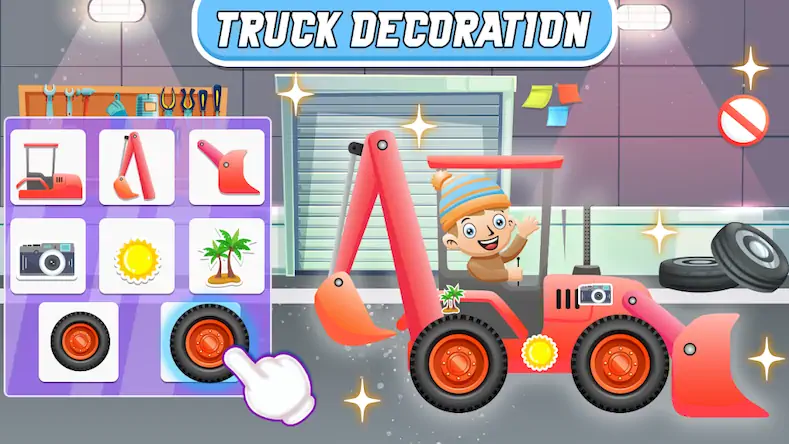 Скачать Kids Construction Trucks Games [Взлом Много денег и МОД Меню] версия 1.8.9 на Андроид