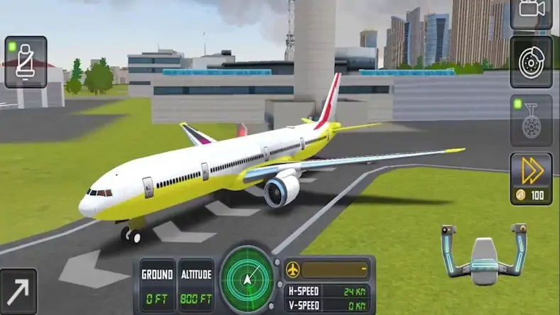 Скачать Flight Simulator-Pilot Plane X [Взлом Бесконечные монеты и МОД Меню] версия 0.8.6 на Андроид