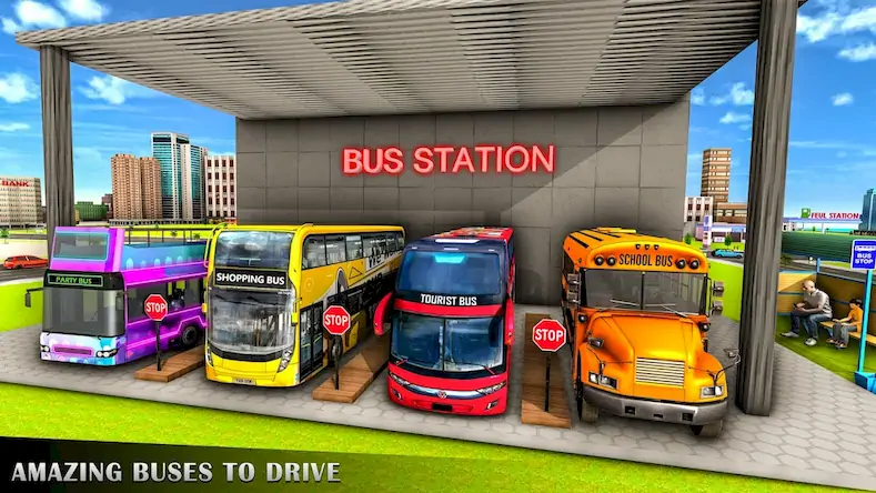 Скачать Bus Simulator Game : Bus Drive [Взлом на деньги и МОД Меню] версия 1.2.4 на Андроид