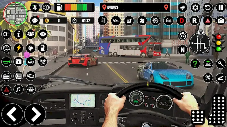 Скачать Bus Driving Simulator PVP Game [Взлом Много монет и МОД Меню] версия 1.9.2 на Андроид