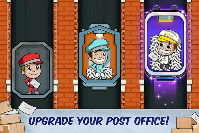 Скачать Idle Mail Tycoon [Взлом Бесконечные деньги и МОД Меню] версия 0.6.4 на Андроид