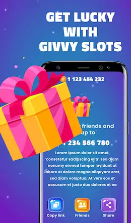 Скачать Givvy Slots, SPIN and WIN! [Взлом Бесконечные деньги и МОД Меню] версия 0.1.2 на Андроид