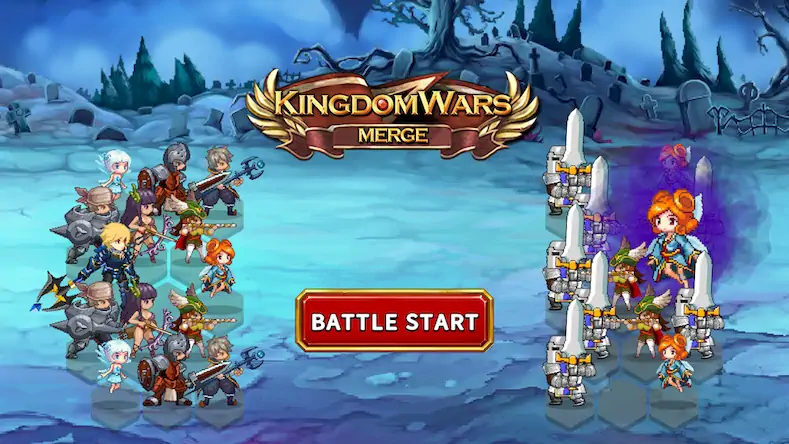 Скачать Kingdom Wars Merge [Взлом Бесконечные деньги и МОД Меню] версия 0.4.2 на Андроид