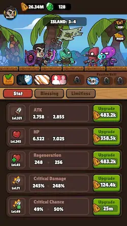 Скачать Idle RPG Adventure Hero [Взлом Много денег и МОД Меню] версия 0.3.2 на Андроид