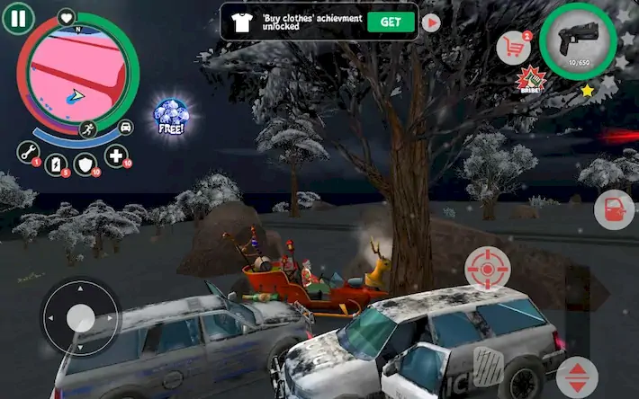 Скачать Crime Santa [Взлом Много монет и МОД Меню] версия 1.9.4 на Андроид