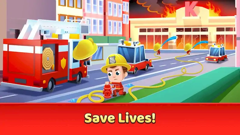 Скачать Idle Firefighter Tycoon [Взлом на монеты и МОД Меню] версия 1.4.7 на Андроид