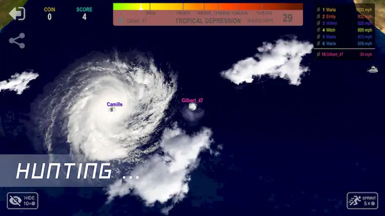 Скачать Hurricane.io [Взлом на монеты и МОД Меню] версия 0.1.9 на Андроид