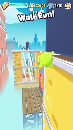 Скачать Om Nom Run 2 Parkour [Взлом на деньги и МОД Меню] версия 0.4.7 на Андроид