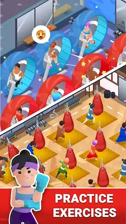 Скачать Boxing Gym Tycoon 3D:Idle Game [Взлом Много денег и МОД Меню] версия 0.7.7 на Андроид