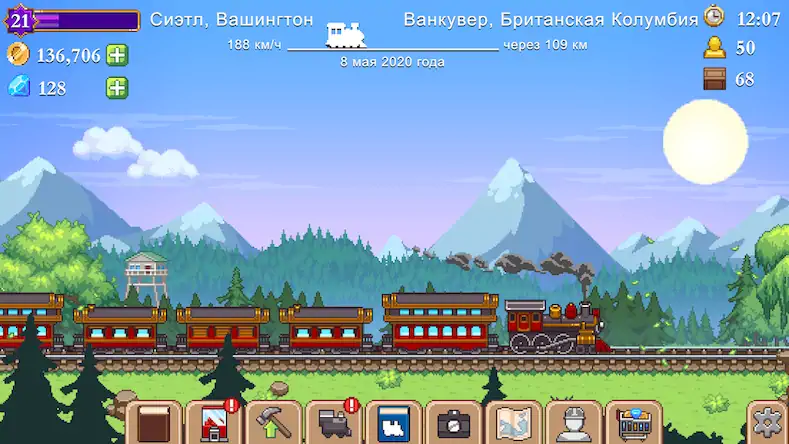 Скачать Tiny Rails - Империя поездов [Взлом Много денег и МОД Меню] версия 0.2.5 на Андроид