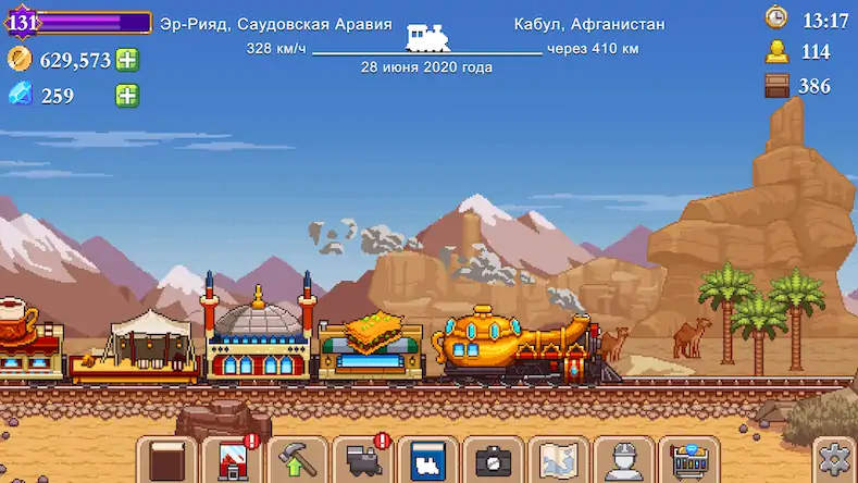 Скачать Tiny Rails - Империя поездов [Взлом Много денег и МОД Меню] версия 0.2.5 на Андроид