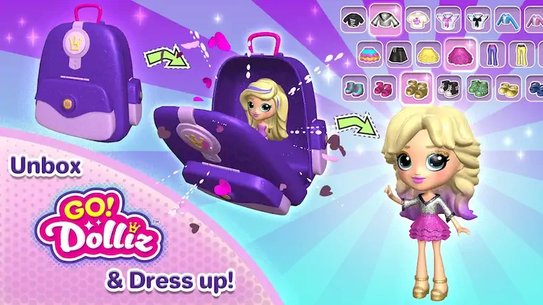 Скачать Go! Dolliz: 3D Doll Dress Up [Взлом Бесконечные деньги и МОД Меню] версия 0.8.4 на Андроид