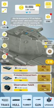 Скачать Idle Tanks 3D Model Builder [Взлом Много денег и МОД Меню] версия 2.3.4 на Андроид