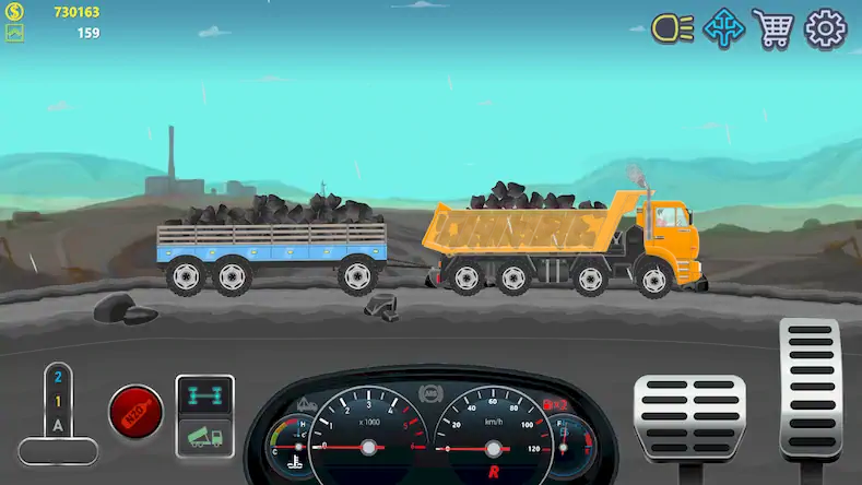 Скачать Trucker Real Wheels: Simulator [Взлом Много денег и МОД Меню] версия 0.4.3 на Андроид
