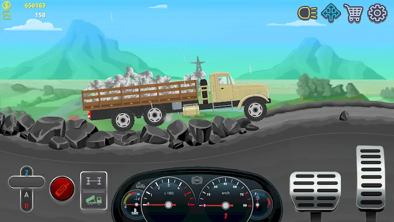 Скачать Trucker Real Wheels: Simulator [Взлом Много денег и МОД Меню] версия 0.4.3 на Андроид