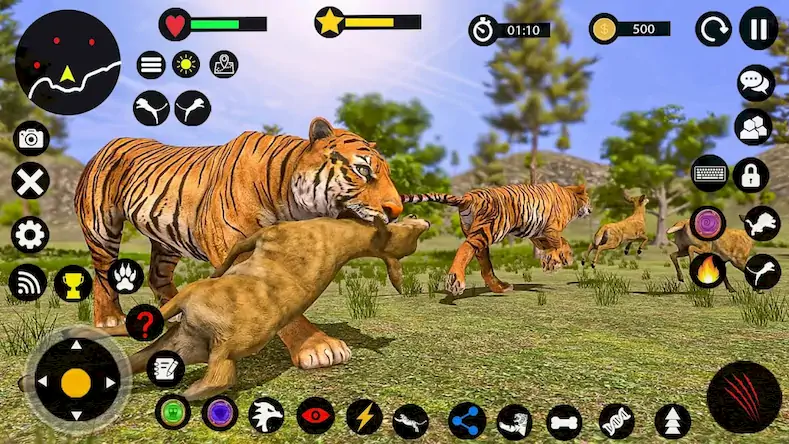Скачать Игра на выживание семьи тигров [Взлом Много денег и МОД Меню] версия 0.6.4 на Андроид