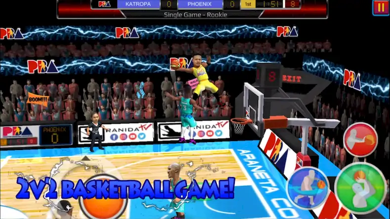 Скачать Basketball Slam Баскетбол [Взлом Много монет и МОД Меню] версия 2.3.5 на Андроид