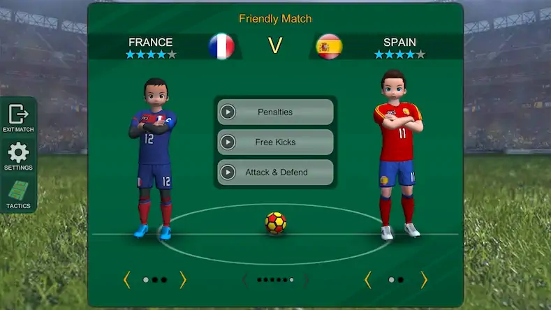Скачать Pro Kick Soccer [Взлом Много монет и МОД Меню] версия 2.5.2 на Андроид