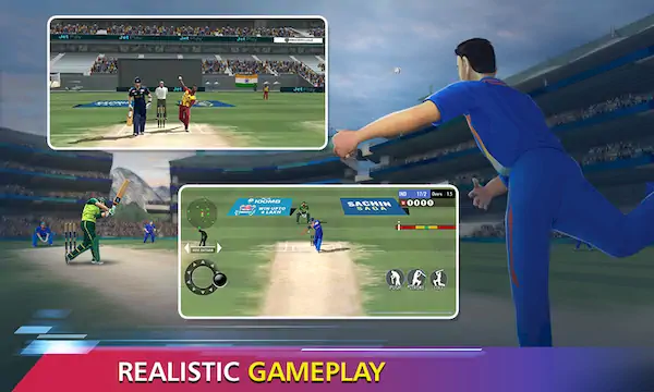 Скачать Sachin Saga Cricket Champions [Взлом на монеты и МОД Меню] версия 2.5.6 на Андроид