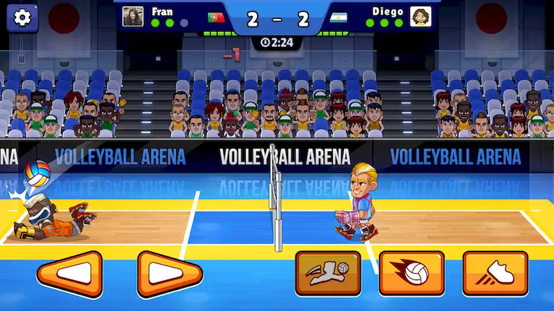 Скачать Volleyball Arena: Spike Hard [Взлом Много денег и МОД Меню] версия 1.4.4 на Андроид