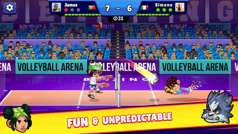 Скачать Volleyball Arena: Spike Hard [Взлом Много денег и МОД Меню] версия 1.4.4 на Андроид