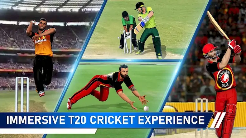 Скачать T20 Cricket Champions 3D [Взлом Много денег и МОД Меню] версия 1.5.5 на Андроид