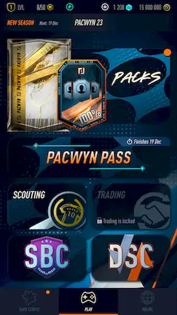 Скачать Pacwyn 23 Draft & Pack Opener [Взлом на монеты и МОД Меню] версия 0.3.4 на Андроид