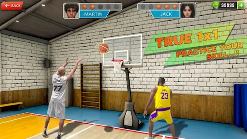 Скачать баскетбол арена игра [Взлом Много монет и МОД Меню] версия 0.6.7 на Андроид