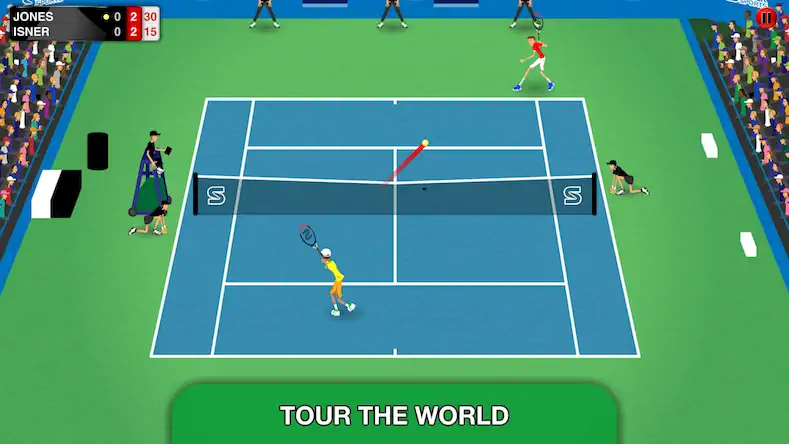 Скачать Stick Tennis Tour [Взлом Много денег и МОД Меню] версия 2.8.5 на Андроид