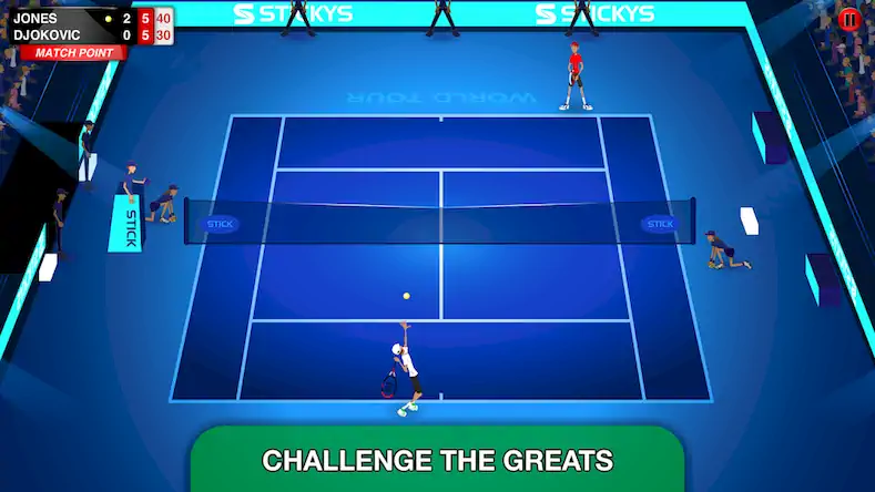 Скачать Stick Tennis Tour [Взлом Много денег и МОД Меню] версия 2.8.5 на Андроид