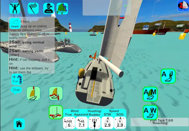 Скачать 2Sail Sailing Simulator [Взлом на деньги и МОД Меню] версия 1.3.3 на Андроид