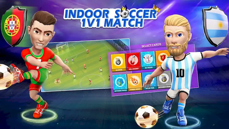 Скачать Indoor Futsal: Mobile Soccer [Взлом Бесконечные монеты и МОД Меню] версия 0.8.5 на Андроид