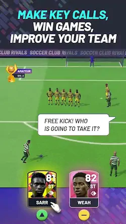 Скачать Soccer Club Rivals [Взлом на деньги и МОД Меню] версия 2.3.6 на Андроид