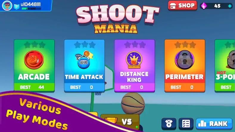 Скачать Shoot Challenge Basketball [Взлом Много денег и МОД Меню] версия 0.7.5 на Андроид