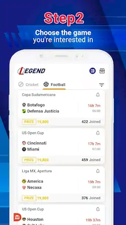 Скачать Legend Fantasy- Fantasy sports [Взлом на деньги и МОД Меню] версия 0.9.6 на Андроид