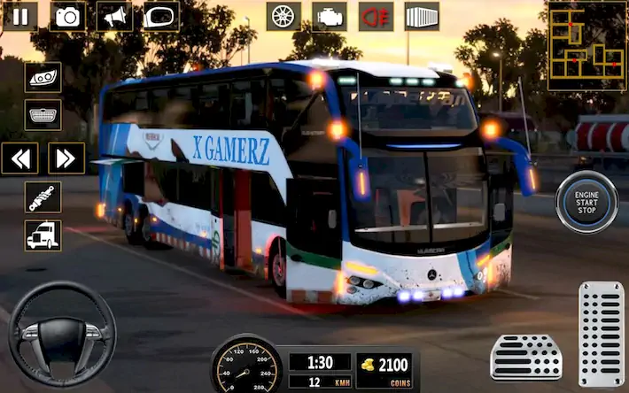 Скачать настоящий автобус симулятор иг [Взлом Бесконечные монеты и МОД Меню] версия 2.1.5 на Андроид