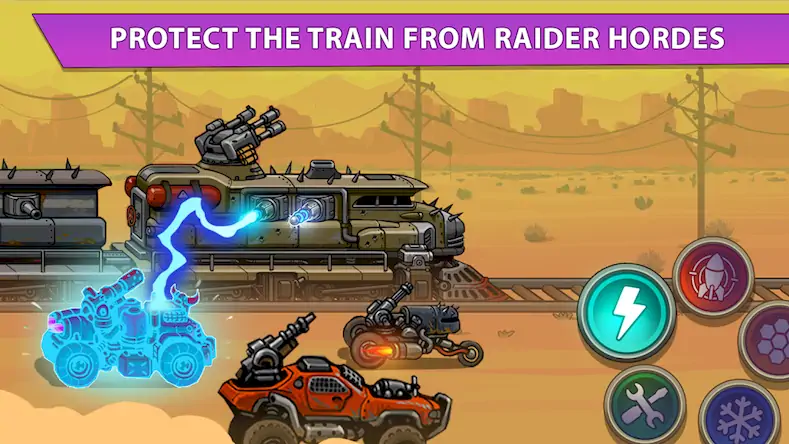 Скачать Rails of Fury: Train Defence [Взлом Много денег и МОД Меню] версия 0.3.1 на Андроид