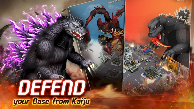 Скачать Godzilla Defense Force [Взлом Много денег и МОД Меню] версия 0.1.8 на Андроид