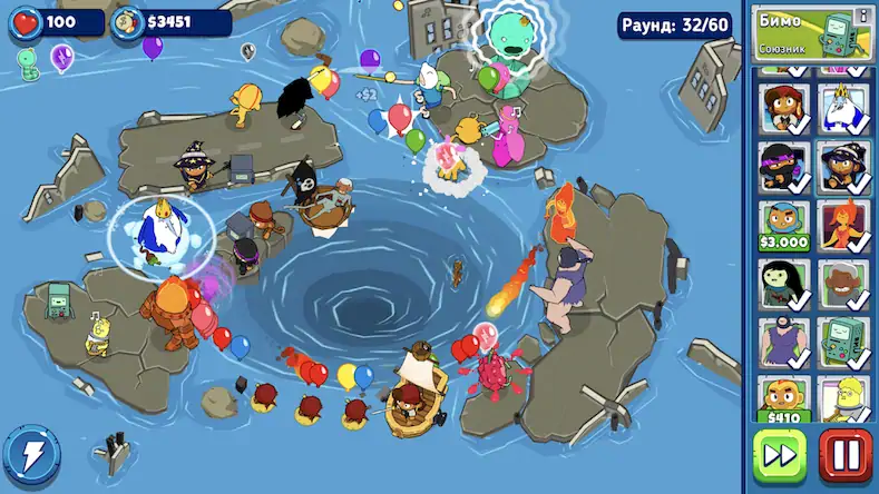 Скачать Bloons Adventure Time TD [Взлом Бесконечные монеты и МОД Меню] версия 2.3.4 на Андроид