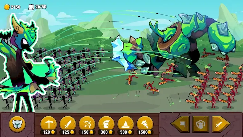 Скачать Stickman War: Stick Fight Army [Взлом на монеты и МОД Меню] версия 0.8.3 на Андроид