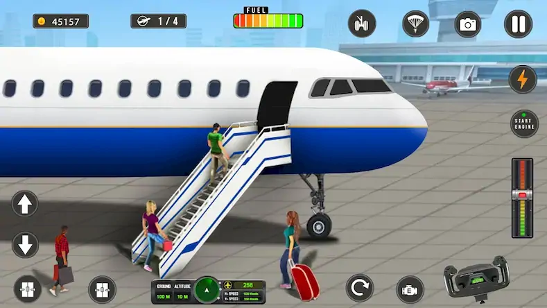 Скачать Flight Simulator - Plane Games [Взлом Бесконечные деньги и МОД Меню] версия 1.4.2 на Андроид