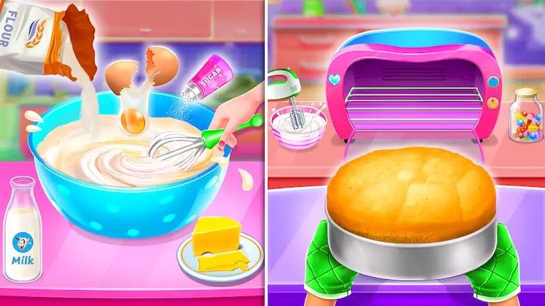 Скачать Сладкий Bakery девоч Cake Игры [Взлом Бесконечные деньги и МОД Меню] версия 2.8.3 на Андроид