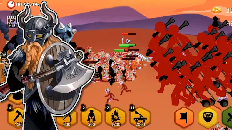 Скачать Stickman Battle 2: Empires War [Взлом Много денег и МОД Меню] версия 0.3.1 на Андроид