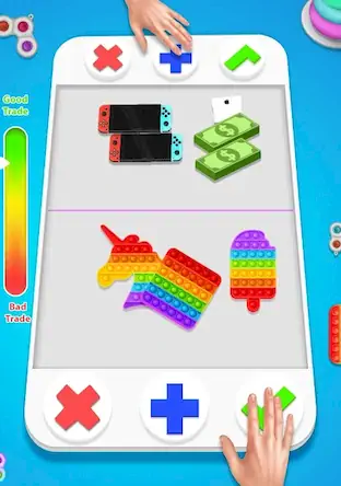 Скачать fidget trading: trade toys 3D [Взлом на монеты и МОД Меню] версия 1.6.6 на Андроид