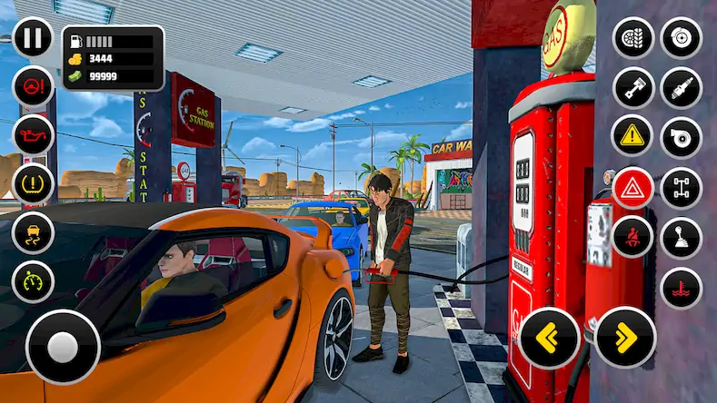 Скачать бензин Gas Station Simulator [Взлом на монеты и МОД Меню] версия 0.7.2 на Андроид