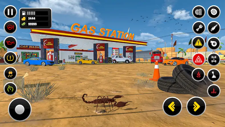 Скачать бензин Gas Station Simulator [Взлом на монеты и МОД Меню] версия 0.7.2 на Андроид
